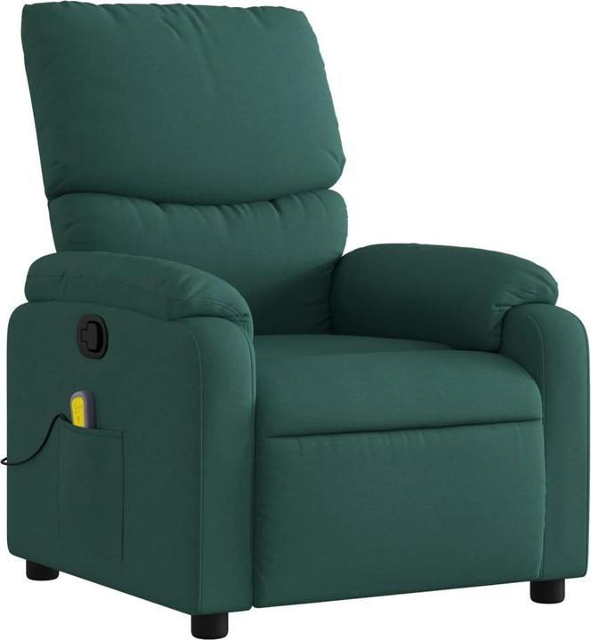 Produktbild VidaXL Massagesessel Dunkelgrün Stoff,Farbe: Dunkelgrün,Material