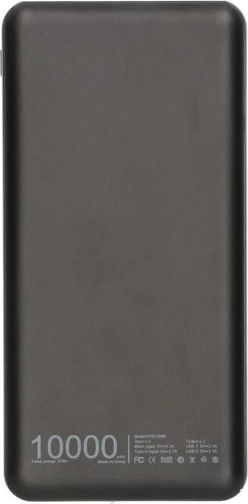 Actual product image Extralink EPB-098B power bank Lithium Polymer (LiPo) Black (10000 mAh, 37 Wh)
