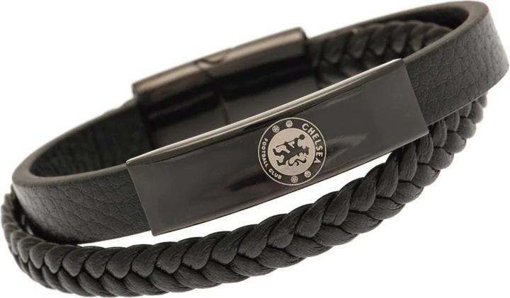 Chelsea FC Wappen Armband Leder (100% synthetisches Material)