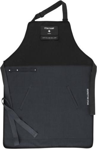 Immagine prodotto Steakchamp Grembiule da cucina 2 tasche con velcro per l'etichettatura (Taglia unica)