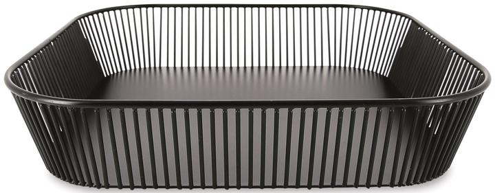 Actual product image Revol Square basket, black, 35.4x35.4x6.5 cm