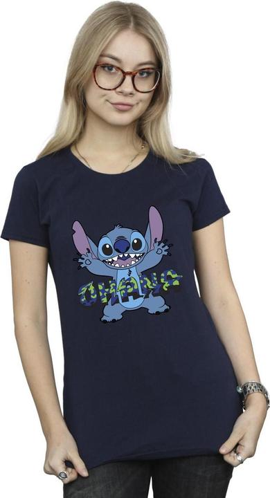 Produktbild Disney Lilo And Stitch Ohana Blue Glitch TShirt (XXL)