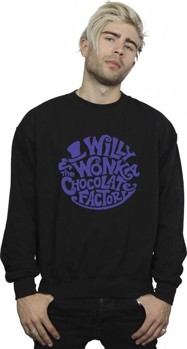 Immagine prodotto Willy Wonka & the Chocolate Factory Typed Logo Felpa Uomo (XXL)