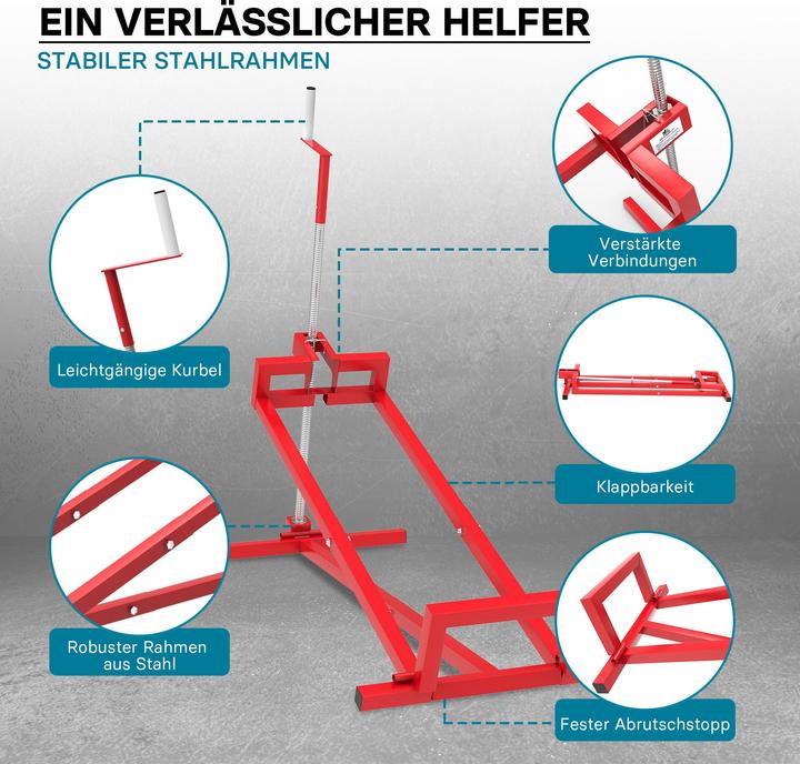 Image du produit Wiltec Nettoyage facile Cric lève Tracteur Tondeuse – Lève tondeuse Tondeuse Mowerlifter de 400kg max. (Tracteur de pelouse, Accessoires pour tracteurs)