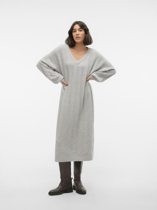 Produktbild Vero Moda VMVERITY LS V-NECK CALF DRESS GA BOO Strickkleid (S)
