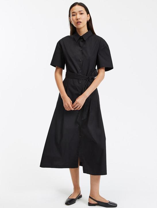 Image du produit La Redoute Collections Robe chemisier avec ceinture à nouer (38)
