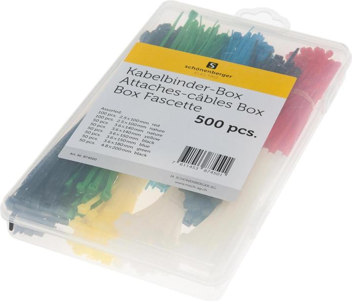 Produktbild Schönenberger Kabelbinder Set (200 mm, 500 Stk.)