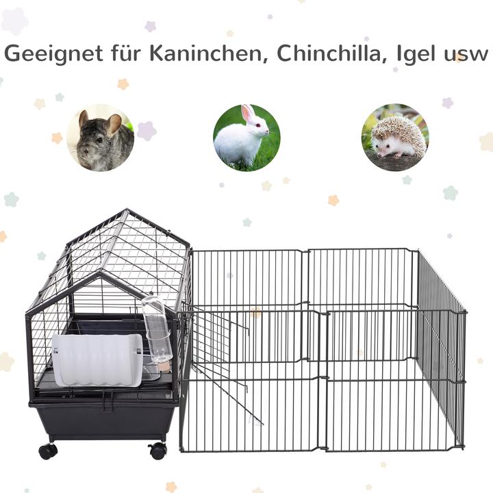 Produktbild PawHut Meerschweinkäfig mit Freigehege
