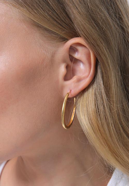 Image du produit Elli Basic Creolen Oval (Argent Sterling)