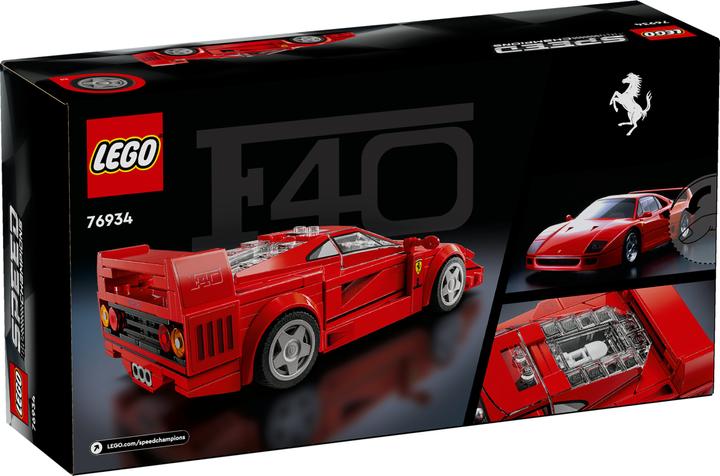 Actual product image LEGO Ferrari F40 super sports car (76934, LEGO Speed Champions)