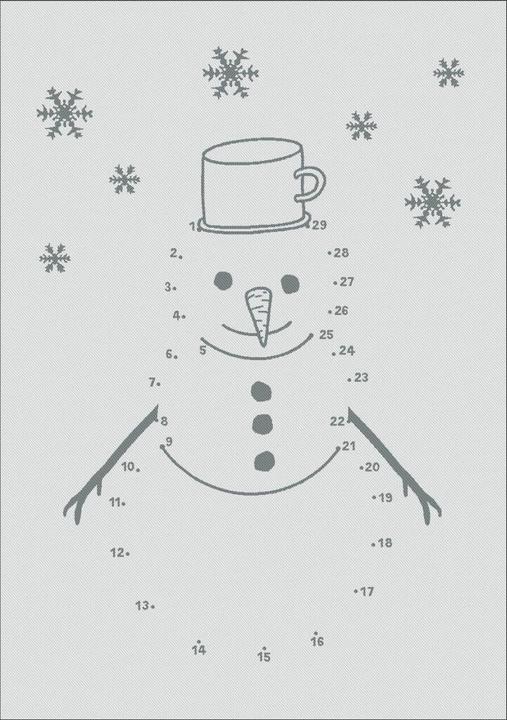 Image du produit Rigotex Geschirrtuch Zahlenbild Schneemann