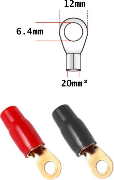Productafbeelding Goldline Ringogen 20 mm 6,4 mm 1 x rood / 1 x zwart