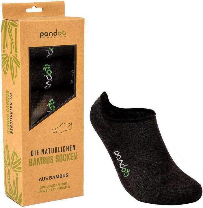Produktbild Pandoo Bambus Füsslinge schwarz 35-38 (6er Pack, 35 - 38)