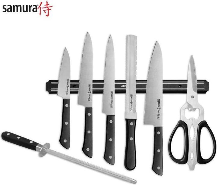 Actual product image Samura BAMBOO kitchen Set of three Steak knifes 5"/11 cm