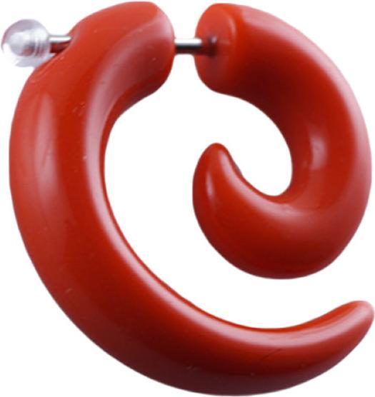Produktbild Star Piercing Fake Spirale rot (Acryl, ohne Messing)