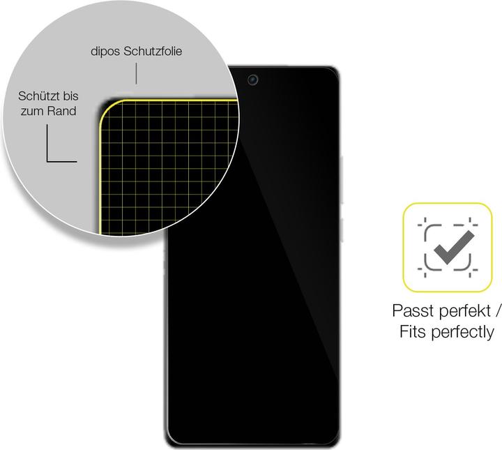 Actual product image Dipos 3D Full Cover Screen Protector (1 Piece, Realme 6)