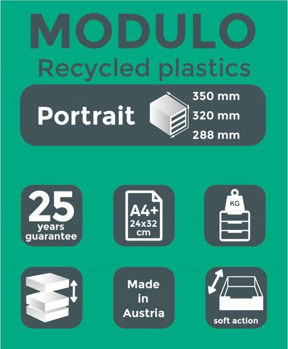 Produktbild Exacompta Modulierbar Schubladenboxen (A4+)