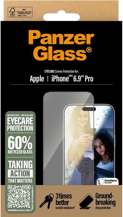 Actual product image PanzerGlass Eyecare Screen Protection (1 Piece, Apple iPhone 16 Pro Max)
