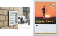 Produktbild Franken Plakatrahmen "Outdoor", DIN A3, 25 mm Rahmenprofil silbereloxierter Aluminium-Klapprahmen, Kunststof