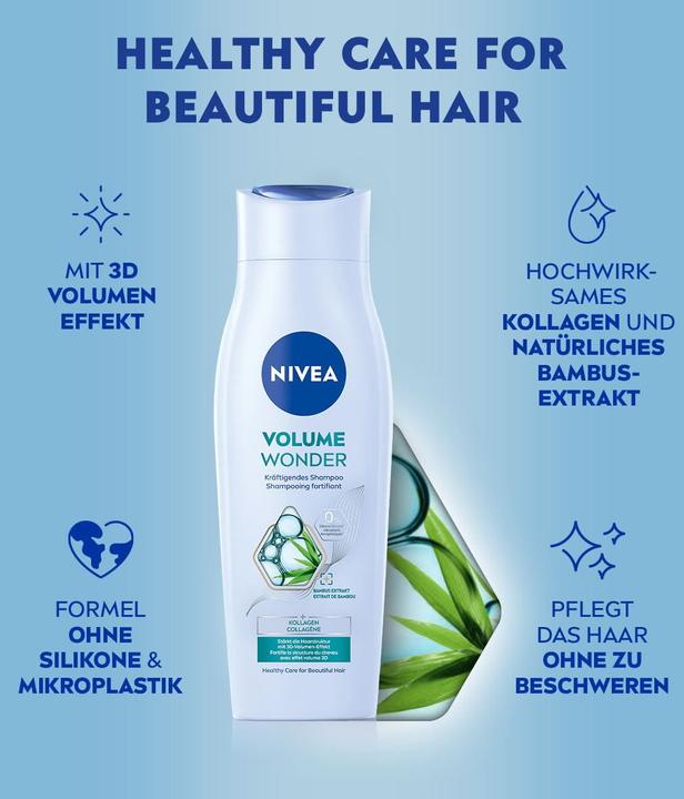 Immagine prodotto NIVEA VOLUMEN & KRAFT Shampoo 250 ml (250 ml, Shampoo liquido)