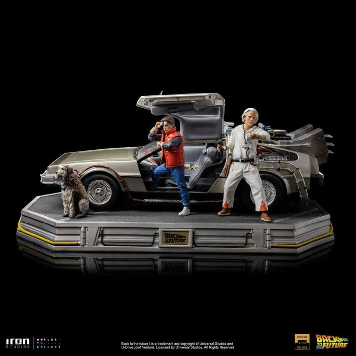Image du produit Iron Studios Retour vers le Futur Statuette 1/10 Art Scale DeLorean Full Set 23 cm