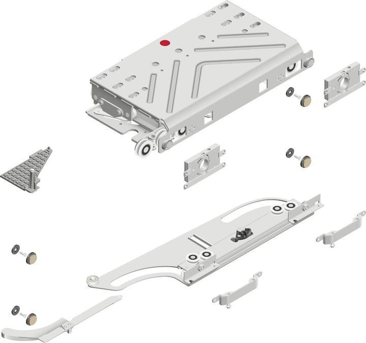 Cinetto PS40 Sliding door fitting right door, outer front flush with front