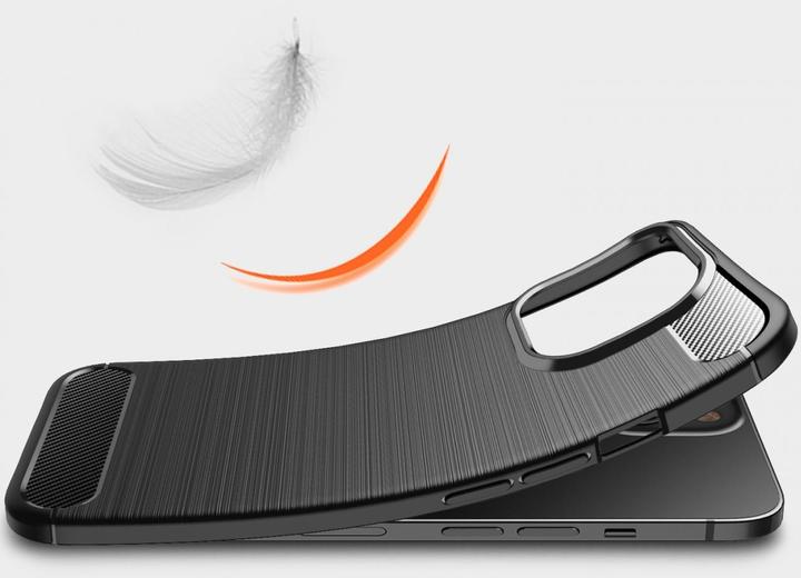 Immagine prodotto Screenguard Custodia Apple iPhone 13 Pro Max Carbon Brushed Soft TPU (Apple iPhone 13 Pro Max)