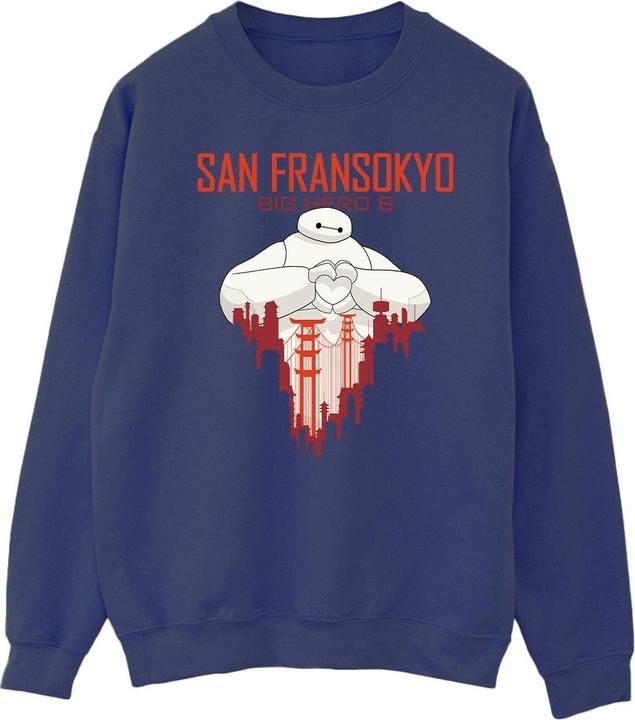 Immagine prodotto Disney Big Hero 6 Baymax San Fransokyo Heart Felpa Uomo (XL)