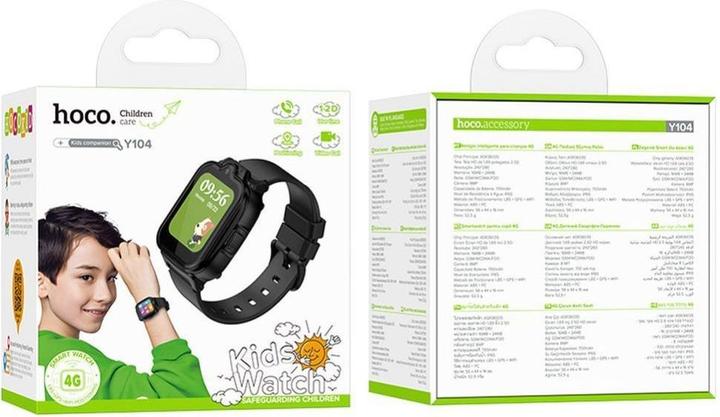 Immagine prodotto Hoco Headphone with microphone smartwatch for kids with call function 4G Y104 black