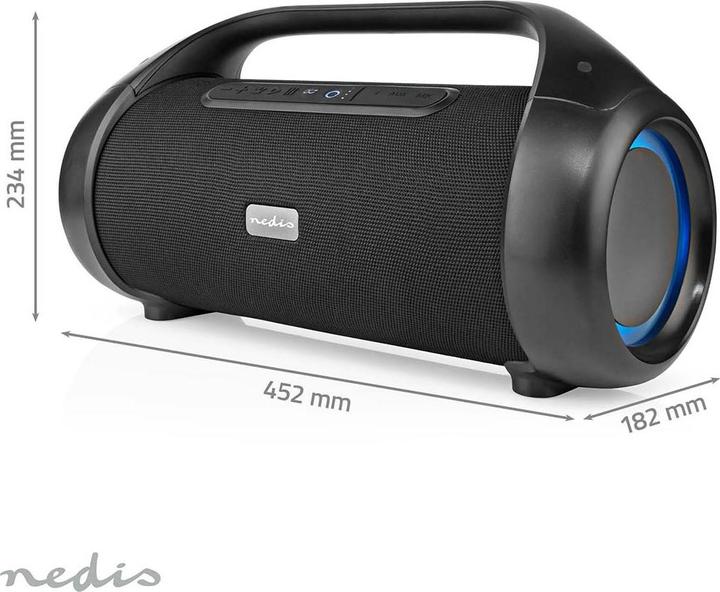 Produktbild Nedis Party Boombox (9.50 h, Akkubetrieb)