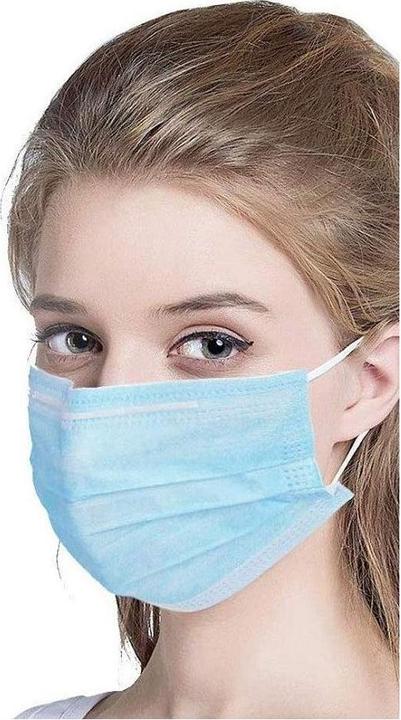 Produktbild Greencare 50x Profi OP Maske, Atemschutzmaske, Mundschutz 3-lagig blau (Schutzklasse II, 50 x)