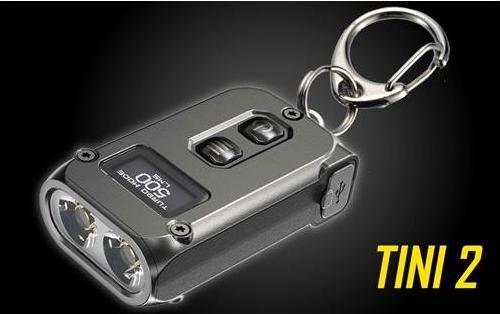 Image du produit Nitecore TINI 2 - 500 lumens, gris (4.70 cm, 500 lm)