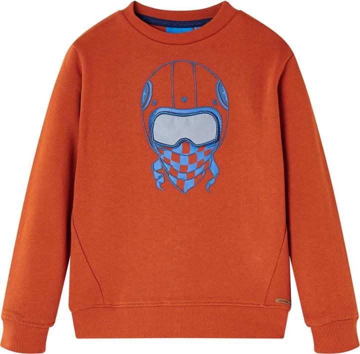Actual product image VidaXL Children's sweatshirt rust brown 140,Material: 92 % cotton. 8 (140)