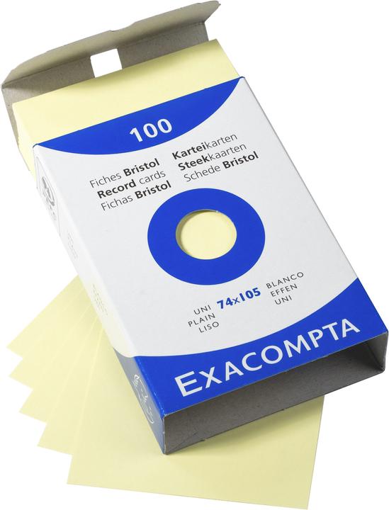 Image du produit Exacompta Fiches (74 x 105 mm, 205 g/m², 100 x)
