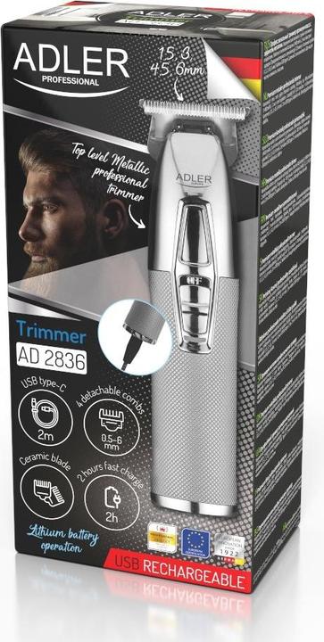 Produktbild Adler AD 2836S beard trimmer Silver