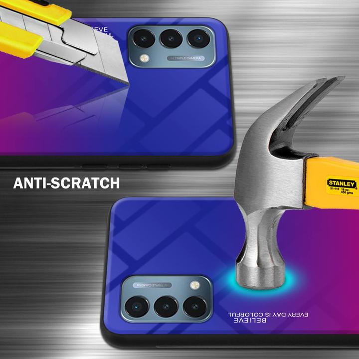 Actual product image Cadorabo TPU 2 colors glass envelope (OnePlus North N200 5G)