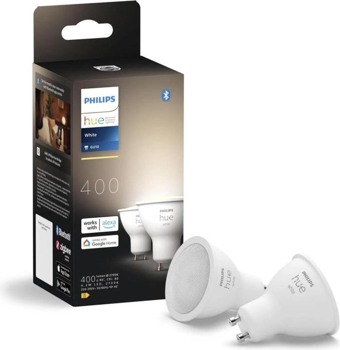 Produktbild Philips Hue 400 (GU10, 4.20 W, 400 lm, 2 x, E)