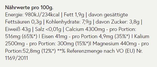 Valeurs nutritives et ingrédients Kruut Superfoods locaux (70g) (1 pièce(s), Poudre, 70 g)
