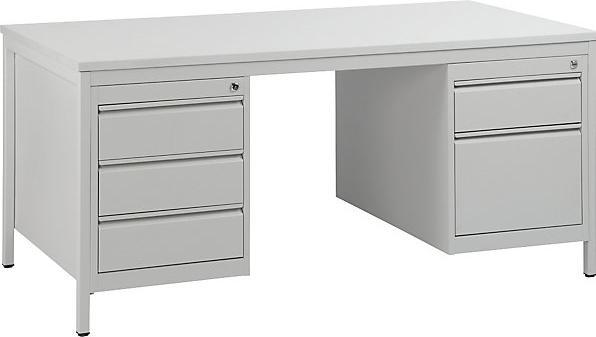 Immagine prodotto eurokraft basic Scrivania, grigio chiaro (160 cm, 80 cm)