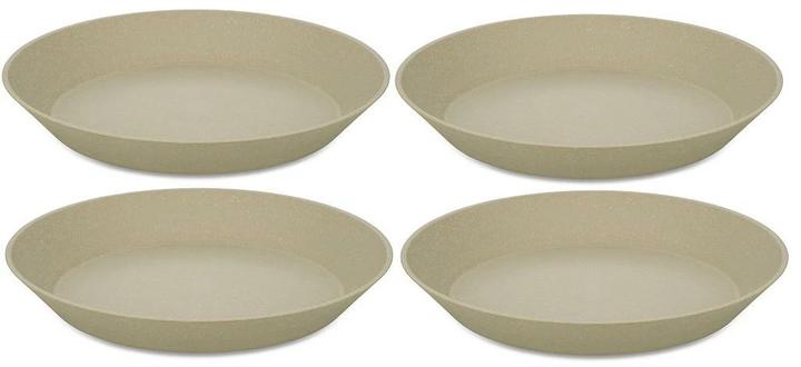 Koziol Suppen- & Pastateller Connect 24 cm, 4 Stück, Sand (4 x, 24 cm)