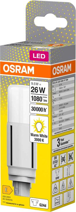 Image du produit Osram Dulux D (G24d, 9.50 W, 1080 lm, 1 x, E)