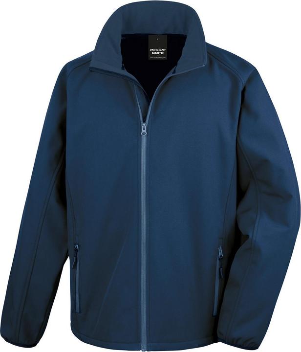 Actual product image Result Clothing Mens Printable Soft Shell Jacket (S)