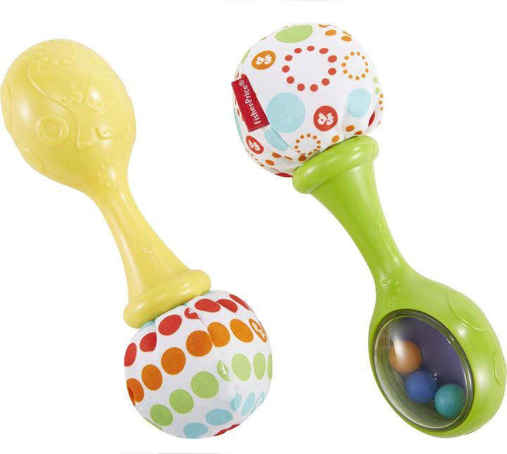Image du produit Fisher-Price Mes Premières Maracas - Instrument de Musique Bébé - 3 mois et +