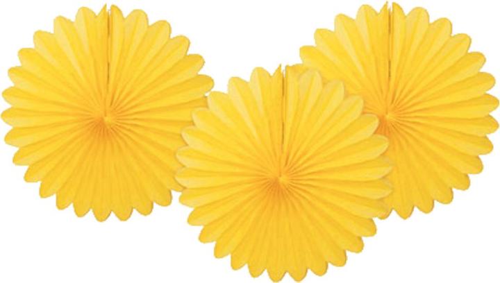 Unique Party Fan decoration 3-pack paper
