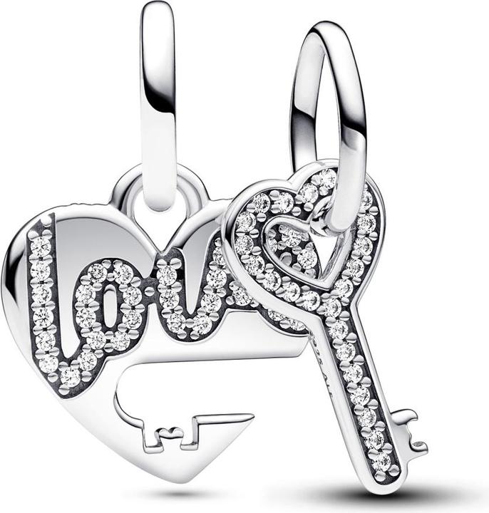 Image du produit Pandora Charm coeur et clé divisible (Argent sterling)