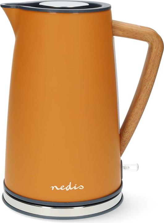 Nedis Wasserkocher | 1.7 l | Soft-Touch | Orange | Um 360 Grad drehbar | Verdecktes Heizelement | St (1.70 l)