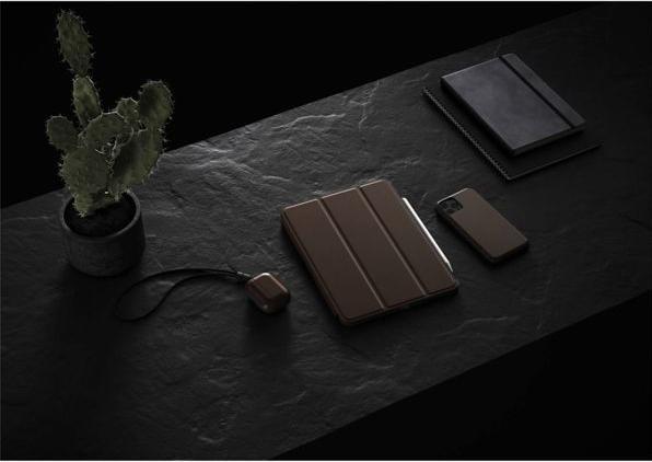 Actual product image Nomad Tablet Book Cover Rugged Folio iPad Pro 11 Brown (iPad Pro 11 2020 (2. Gen))