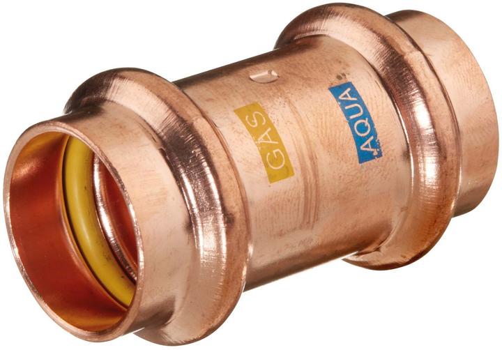 Produktbild Magni Pressfittings Kupfer V Konturen Alle Varianten Trinkwasser Gas Heizung (Muffe, 15) (Pressverbindung)