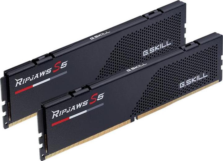 Productafbeelding G.Skill Ripjaws S5 Zwart 64GB DDR5 5600-30, F5-5600J3036D32GX2-RS5K (2 x 32GB, 5600 MHz, DDR5 RAM, DIMM 288 pin)