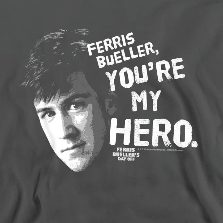 Actual product image Ferris Bueller´s Day Off Unisex Adult My Hero Sweatshirt (M)